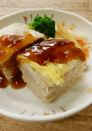 白菜と豚ミンチのはさみ蒸し-レシピのメイン写真