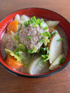 お子様にもオススメ柔らか豚肉団子の豚汁-レシピのメイン写真