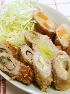 卵・小麦粉なし!サクサク・巻き巻き豚カツ-レシピのメイン写真