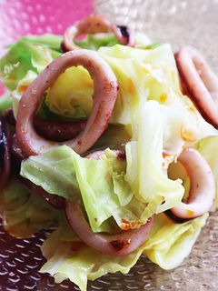 キャベツとイカの和え物-レシピのメイン写真