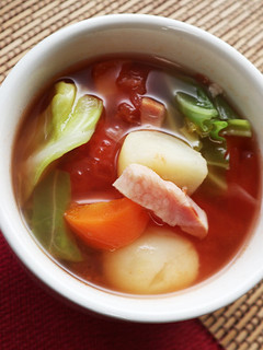 簡単和風ミネストローネ風スープ-レシピのメイン写真