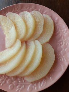 レンジで梨のコンポート-レシピのメイン写真