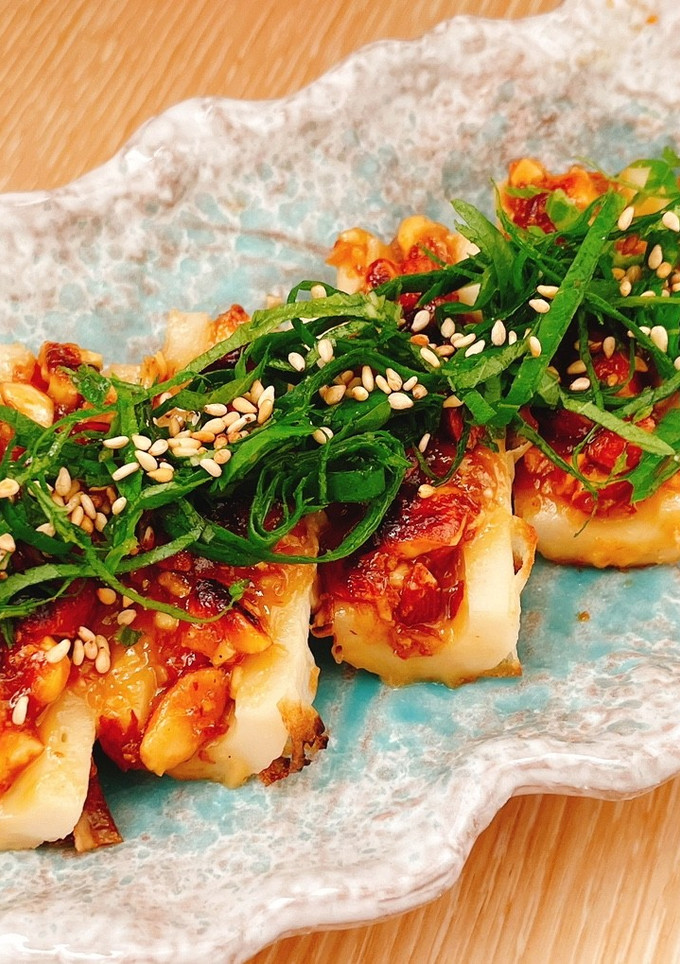 簡単おつまみ☆竹輪の味噌マヨナッツ焼き-レシピのメイン写真