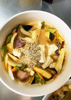 肉無根菜たっぷり簡単梅チリ味温野菜サラダ-レシピのメイン写真