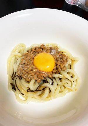 納豆カルボナーラ-レシピのメイン写真