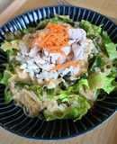 おろし豚しゃぶのサラダパスタ