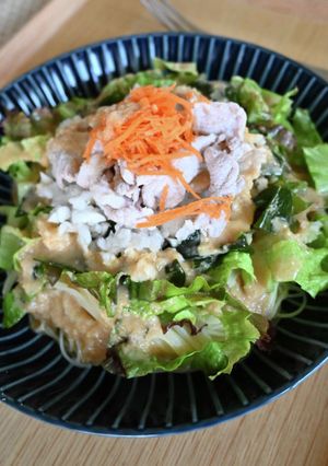 おろし豚しゃぶのサラダパスタ-レシピのメイン写真