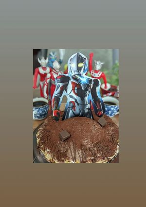 ミルクレープアレンジ♡ウルトラマンケーキ-レシピのメイン写真
