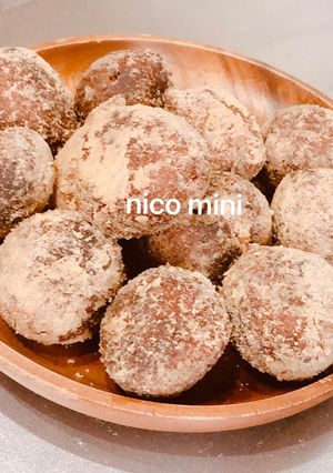 材料たった4つ!ふわっふわ黒蜜ドーナツ♡-レシピのメイン写真
