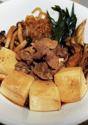 超簡単!すき焼きタレで肉豆腐!!-レシピのメイン写真