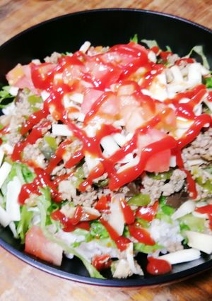 夏野菜タコライス！〜のカレー-レシピのメイン写真