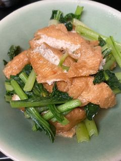 大和あげと小松菜の煮もの-レシピのメイン写真