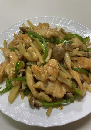 鶏胸肉ジャガイモピーマン炒め-レシピのメイン写真