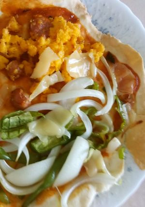 生地の材料少な目のpizzaのレシピ-レシピのメイン写真