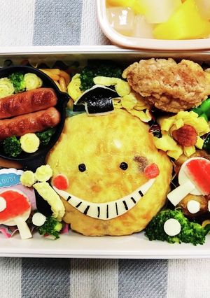 コロ先生　呪術廻戦　クスナ　卓球キャラ弁-レシピのメイン写真