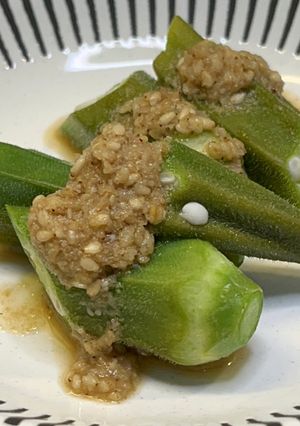オクラの酒蒸し-レシピのメイン写真