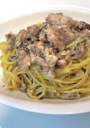 鯖缶ワンパンパスタ-レシピのメイン写真