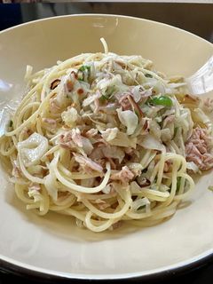 ツナキャベペペロンチーノ(*ˊᗜˋ)-レシピのメイン写真