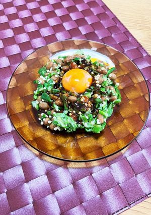 納豆オクラのユッケ-レシピのメイン写真