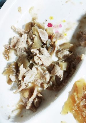 【離乳食完了期～幼児食】豚と舞茸の味噌煮-レシピのメイン写真