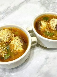 椎茸の肉詰め入りキムチスープ-レシピのメイン写真