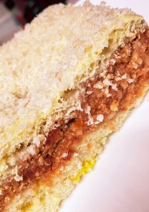 好評！！天板でミートソースパン？-レシピのメイン写真