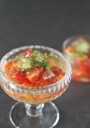 余り野菜活用　きらきらジュレサラダ-レシピのメイン写真