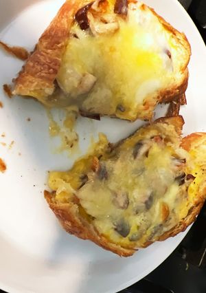 クロワッサンオムレット　朝食-レシピのメイン写真
