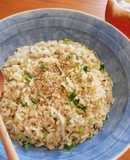 レンジで簡単時短！ねぎたらこチャーハン