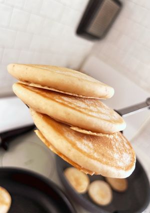 米粉と豆腐とヨーグルトでパンケーキ-レシピのメイン写真
