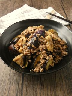 ナスとひき肉の味噌オイスター炒め-レシピのメイン写真