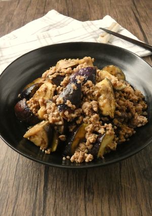 ナスとひき肉の味噌オイスター炒め-レシピのメイン写真