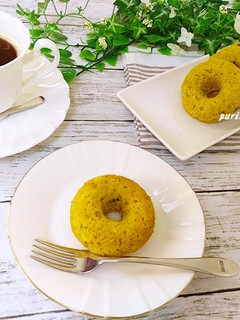 かぼちゃのオートミール焼きドーナッツ-レシピのメイン写真