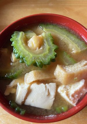 苦くない⁈ゴーヤの栄養まるごと味噌汁-レシピのメイン写真