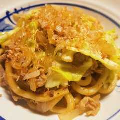 簡単！フライパンde味噌焼きうどん-レシピのメイン写真