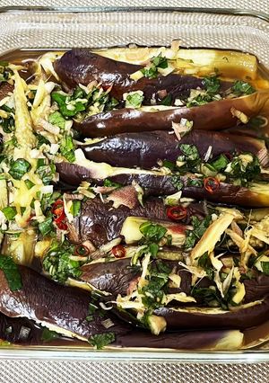 レンチンで蒸しなすの香味ひたし-レシピのメイン写真