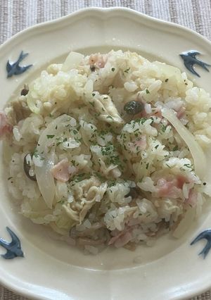 電子レンジで簡単★塩こうじの洋風リゾット-レシピのメイン写真