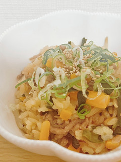 炊飯器にお任せ!ビビンバ風炊き込みご飯-レシピのメイン写真