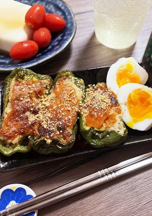 ボウル&フライパン不要！ピーマン肉詰め-レシピのメイン写真