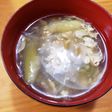 ナスと玉ねぎのふわトロコンソメスープ♪
