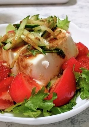 【★】豆腐サラダ-レシピのメイン写真