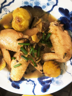 鶏手羽先と栗の八角煮-レシピのメイン写真