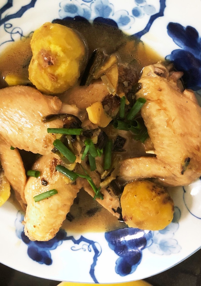 鶏手羽先と栗の八角煮-レシピのメイン写真