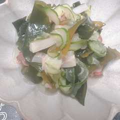 รูปของ ♡わかめときゅうりとタコの酢の物♡