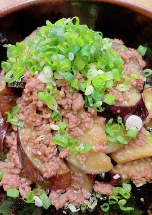 なすと挽肉の甘辛炒め-レシピのメイン写真