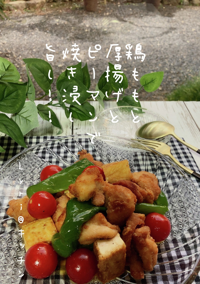 ☆鶏ももと厚揚げと野菜の揚げびたし☆-レシピのメイン写真