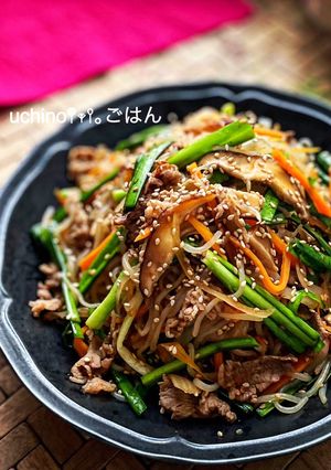 しらたきで野菜たっぷりチャプチェ-レシピのメイン写真