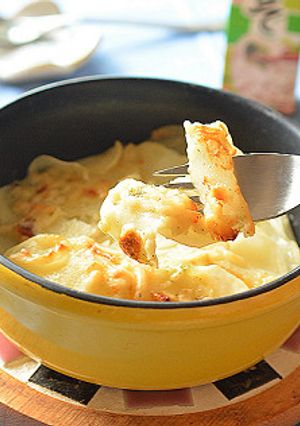 薄切りポテトのきざみ青じそ入りチーズ焼き-レシピのメイン写真
