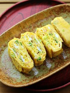 定食屋さんの紅生姜、葱の卵焼き-レシピのメイン写真