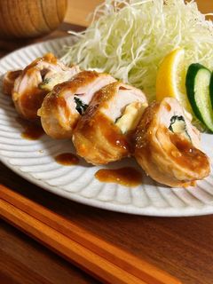 鶏むね肉の大葉チーズ巻き-レシピのメイン写真